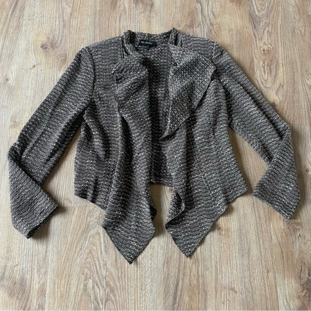 St. John Santana Knit Waterfall Open Jacket